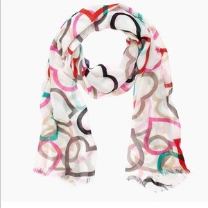 Kate Spade Heart & Spade Scarf